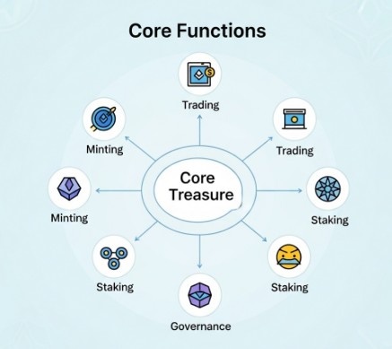 Treasure NFT के Core Functions
