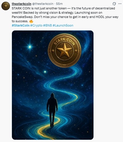 STARK COIN listing on PancakeSwap