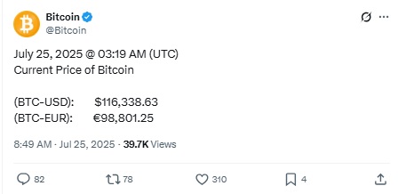 1 Bitcoin Price in Indian Rupees X Post