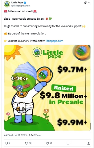Little Pepe Price Prediction 2025 X Post