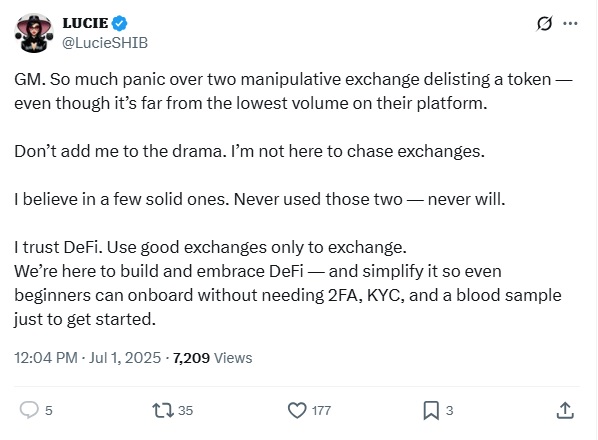 Top Meme Coins Price Prediction - X post