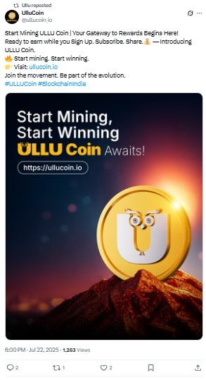 UlluCoin Website Launch