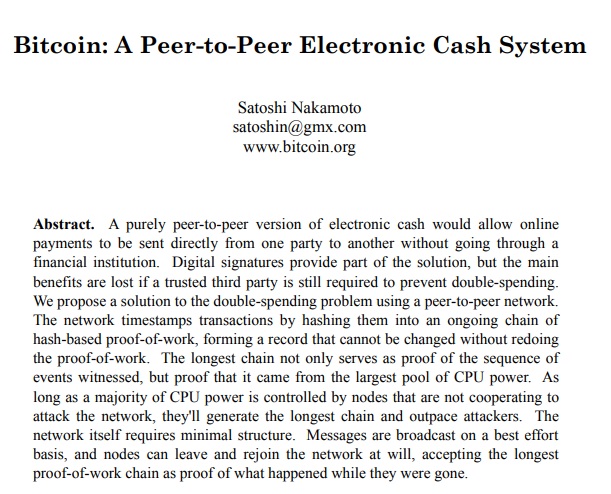 1 Bitcoin Price in 2009 in Indian Rupees - Bitcoin Whitepaper