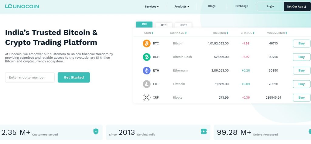 Best Crypto Projects in India - Unocoin