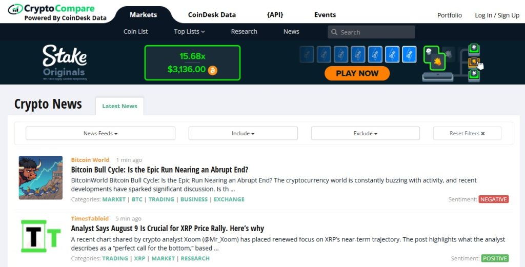 Crypto News Aggregators