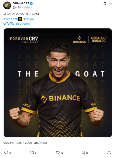 CR7 Coin Launch Date - CR7 X Post